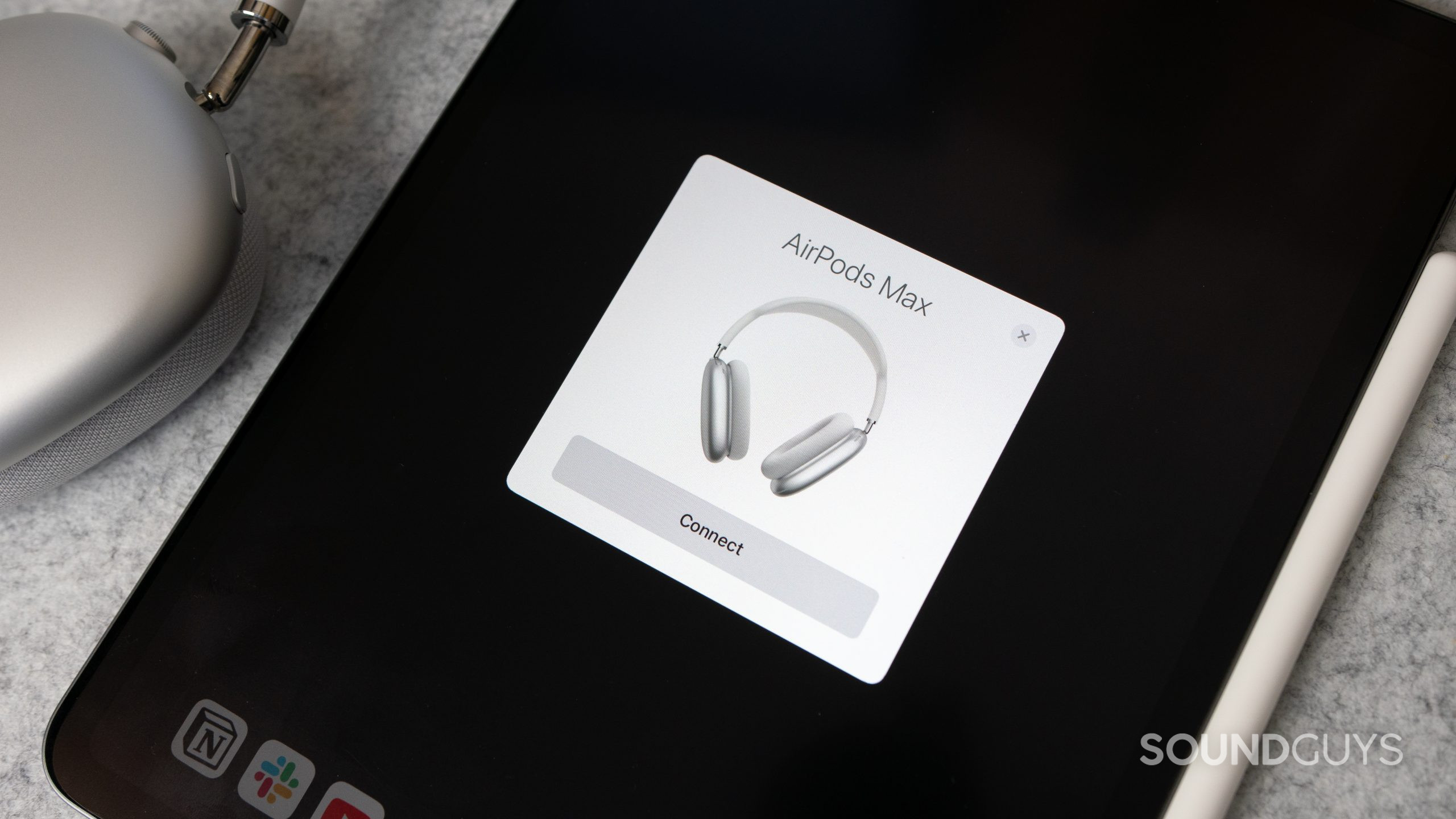 Apple AirPods Max-connect The quick-pair pop-up on iOS devices.