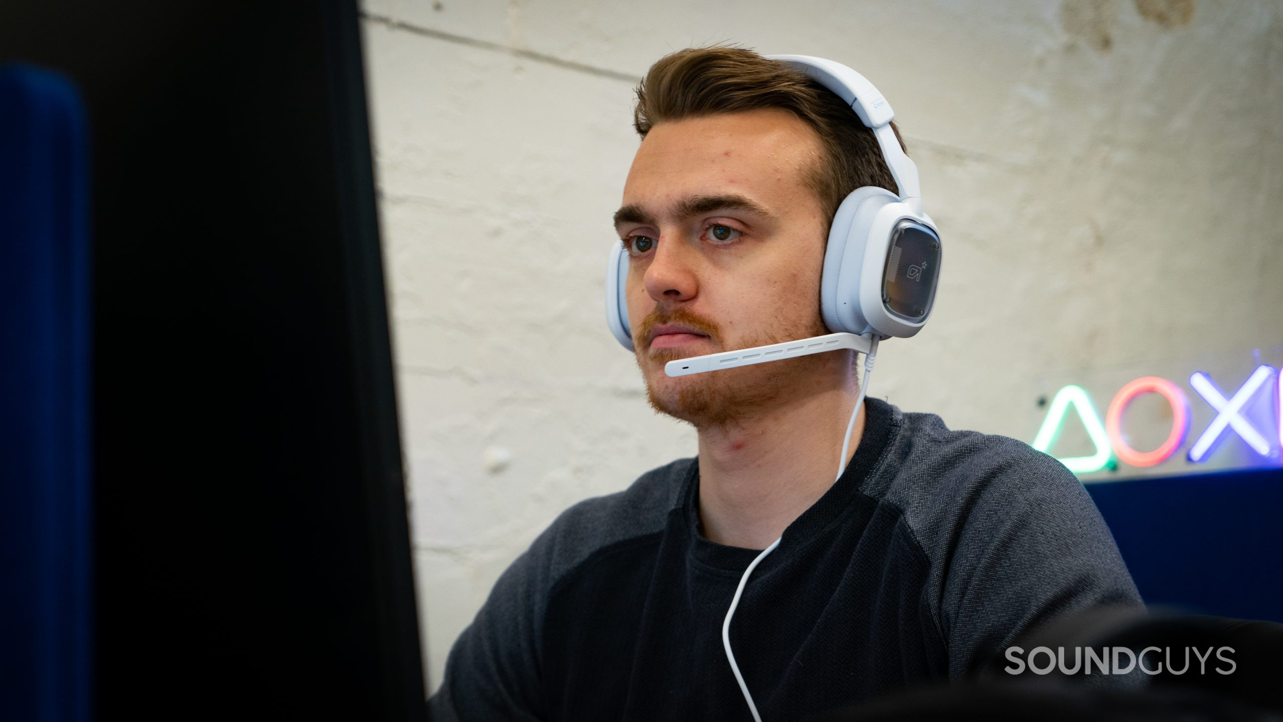 Astro A30 Headphones Model Image #1 The Astro A30 headset being worn.