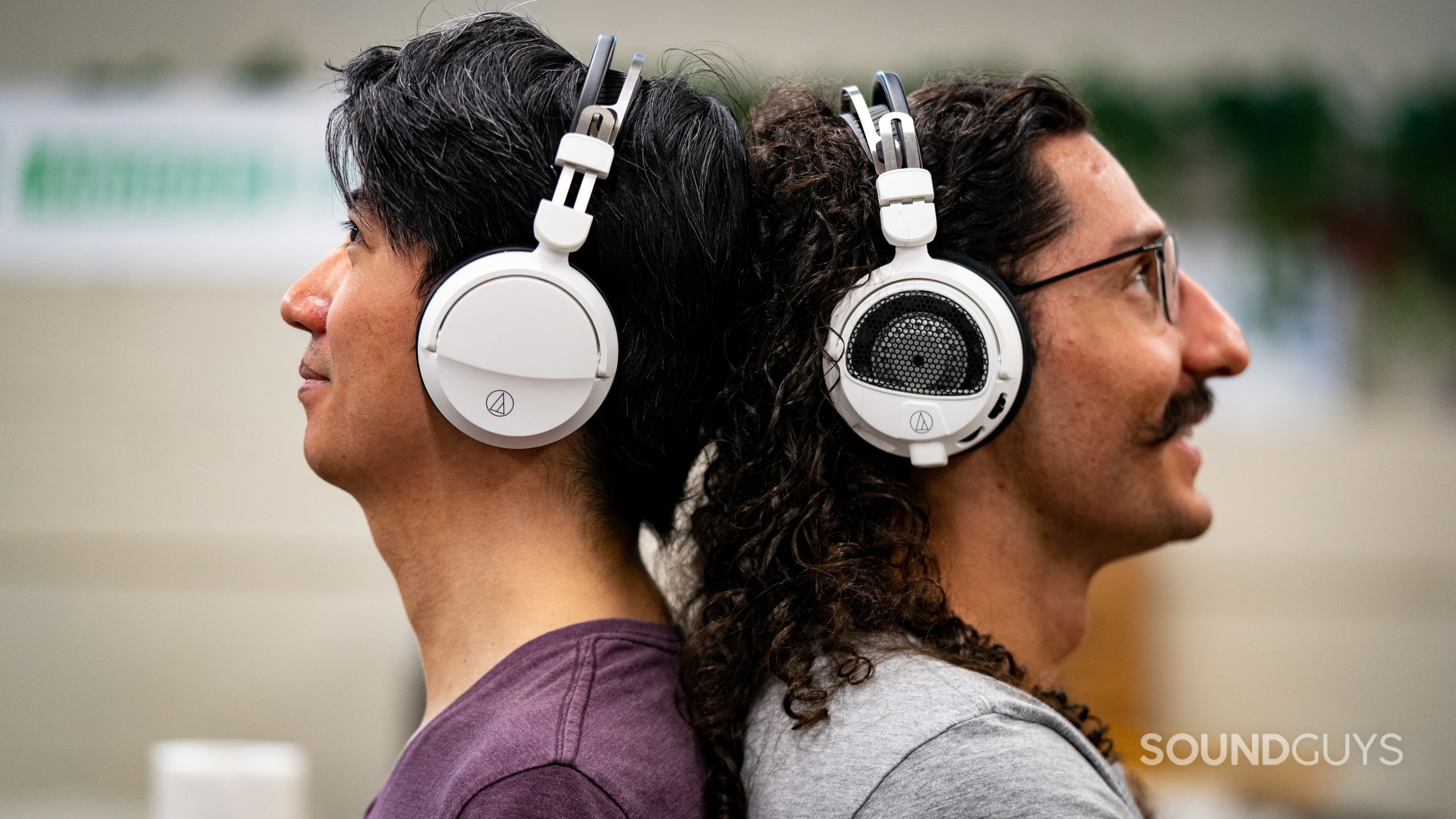 Audio Technica Open Vs. Closed Back Comparison Hero Image #1 Comparing the Audio-Technica ATH-GL3 (Closed Back) and Audio-Technica ATH-GDL3 (Open Back).