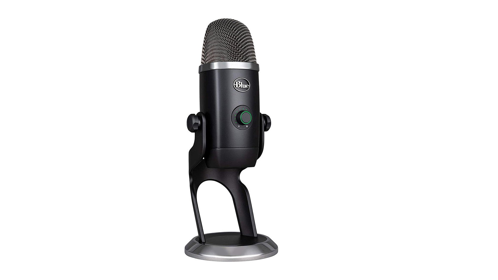 Blue yeti x product image The Blue Yeti X USB microphone against a white background.