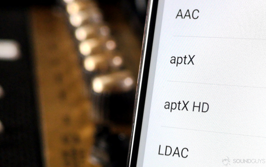 Bluetooth Codecs Image of Android Bluetooth codecs including aptX and LDAC