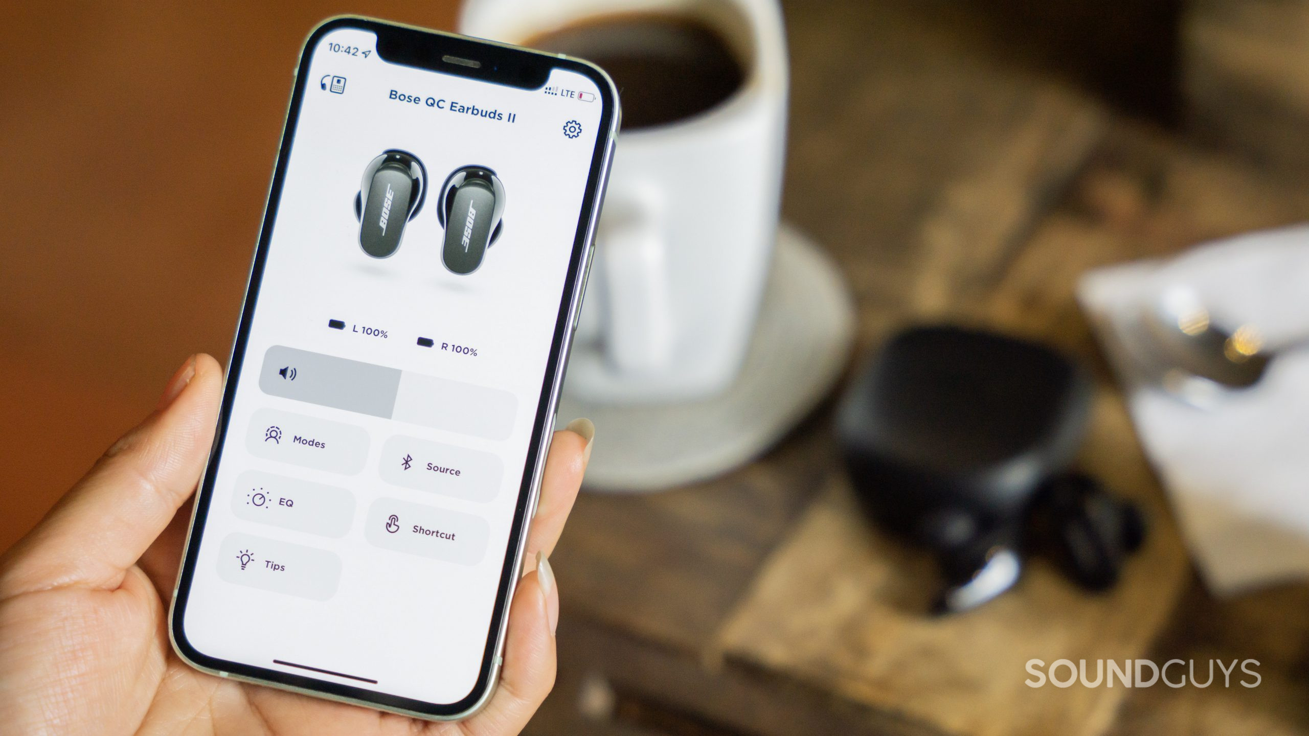 bose-quietcomfort-earbuds-ii-app-home The Bose Music App allows greater control options for the Bose QuietComfort Earbuds II.