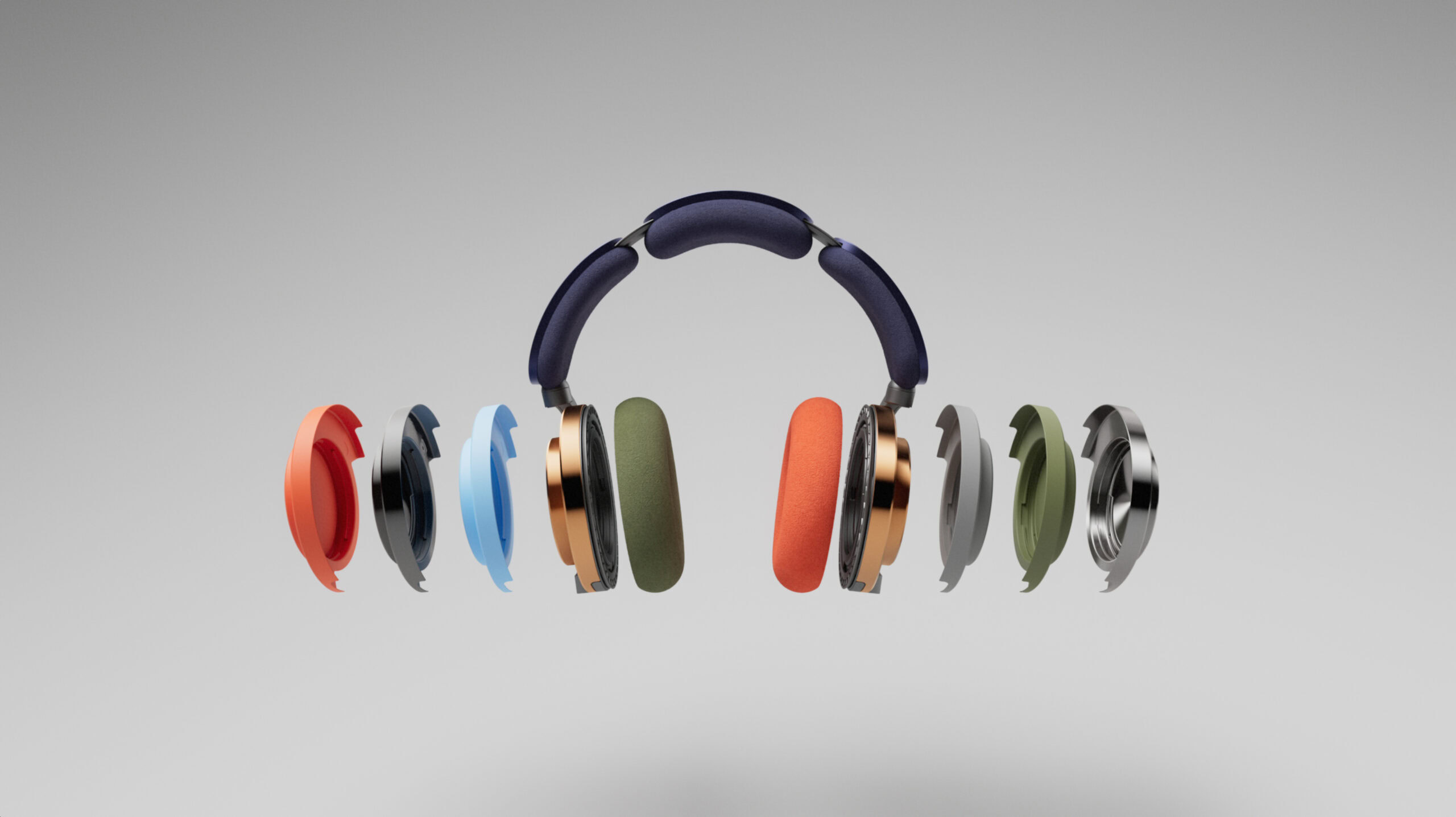 Dyson's OnTrac headphones Dyson's OnTrac headphones with customizable ear caps