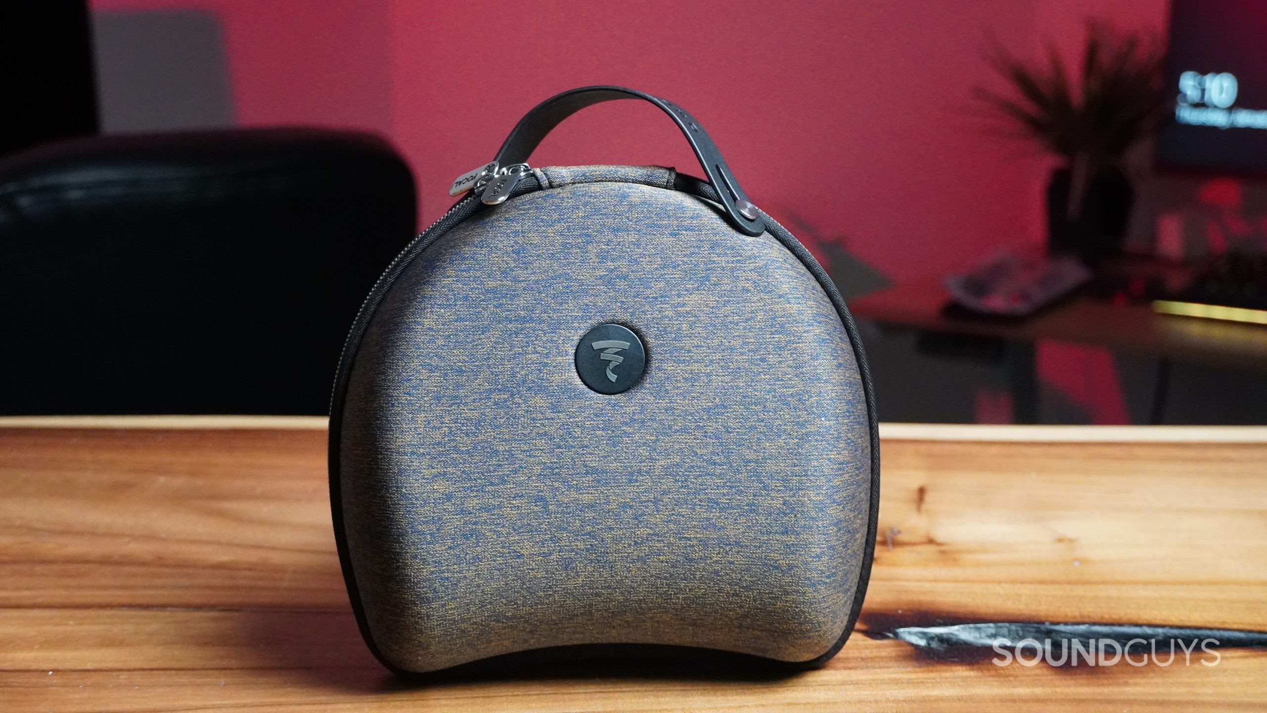 Focal-Celestee-carrying-case The Focal Celestee carrying case sitting atop a wood table.