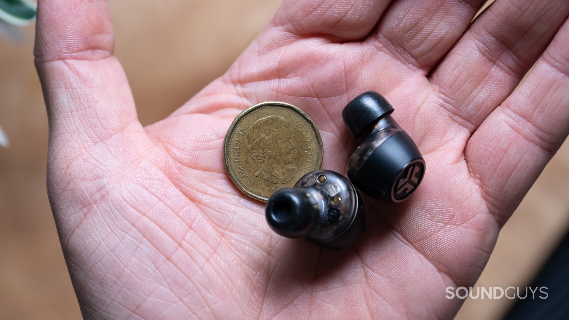 jlab-epic-lab-edition-buds-size The JLab Epic Lab Edition is fairly large as earbuds go, but still small enough for most ears.