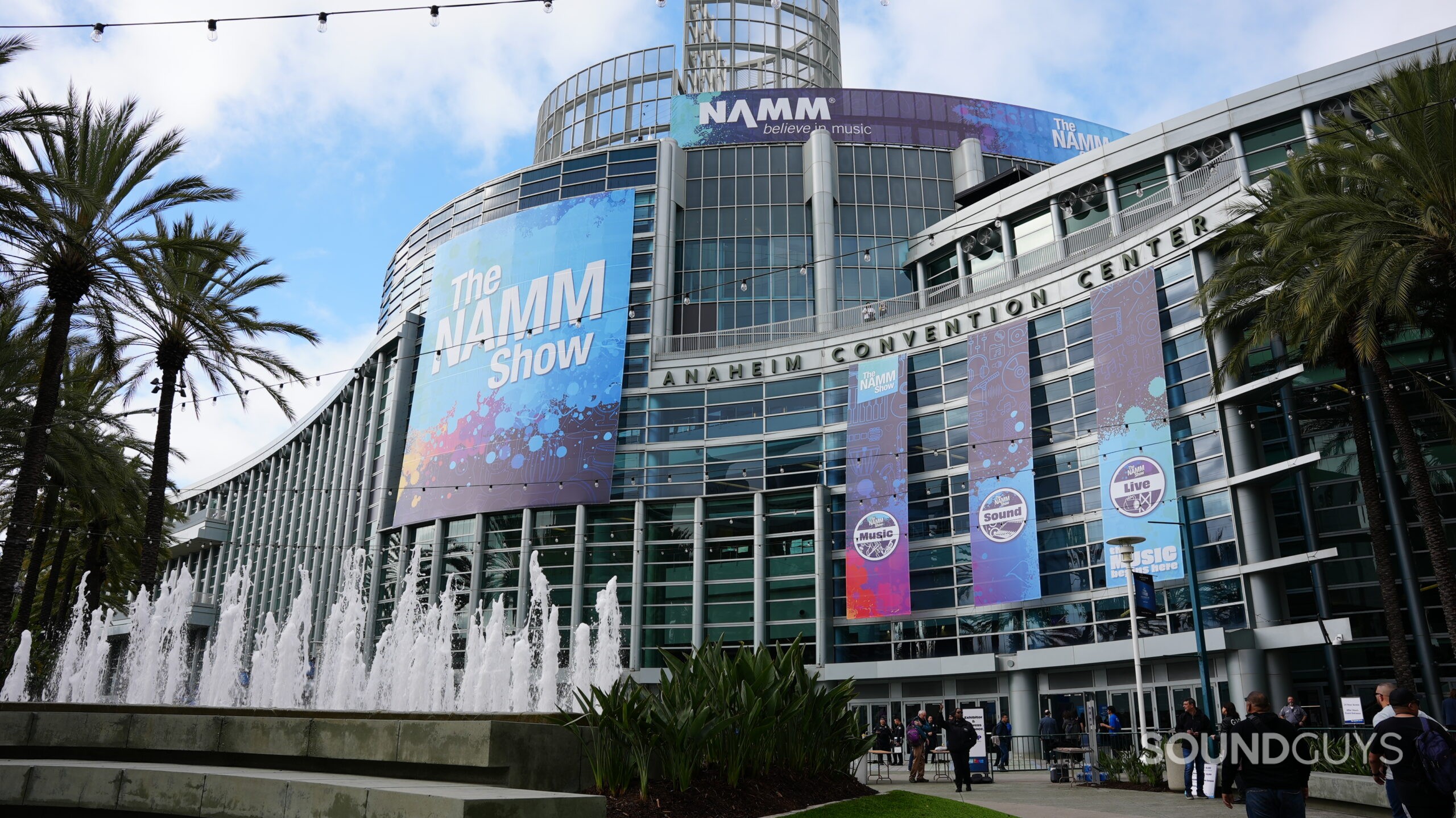 NAMM Convention Sign The entrance of the NAMM convention.