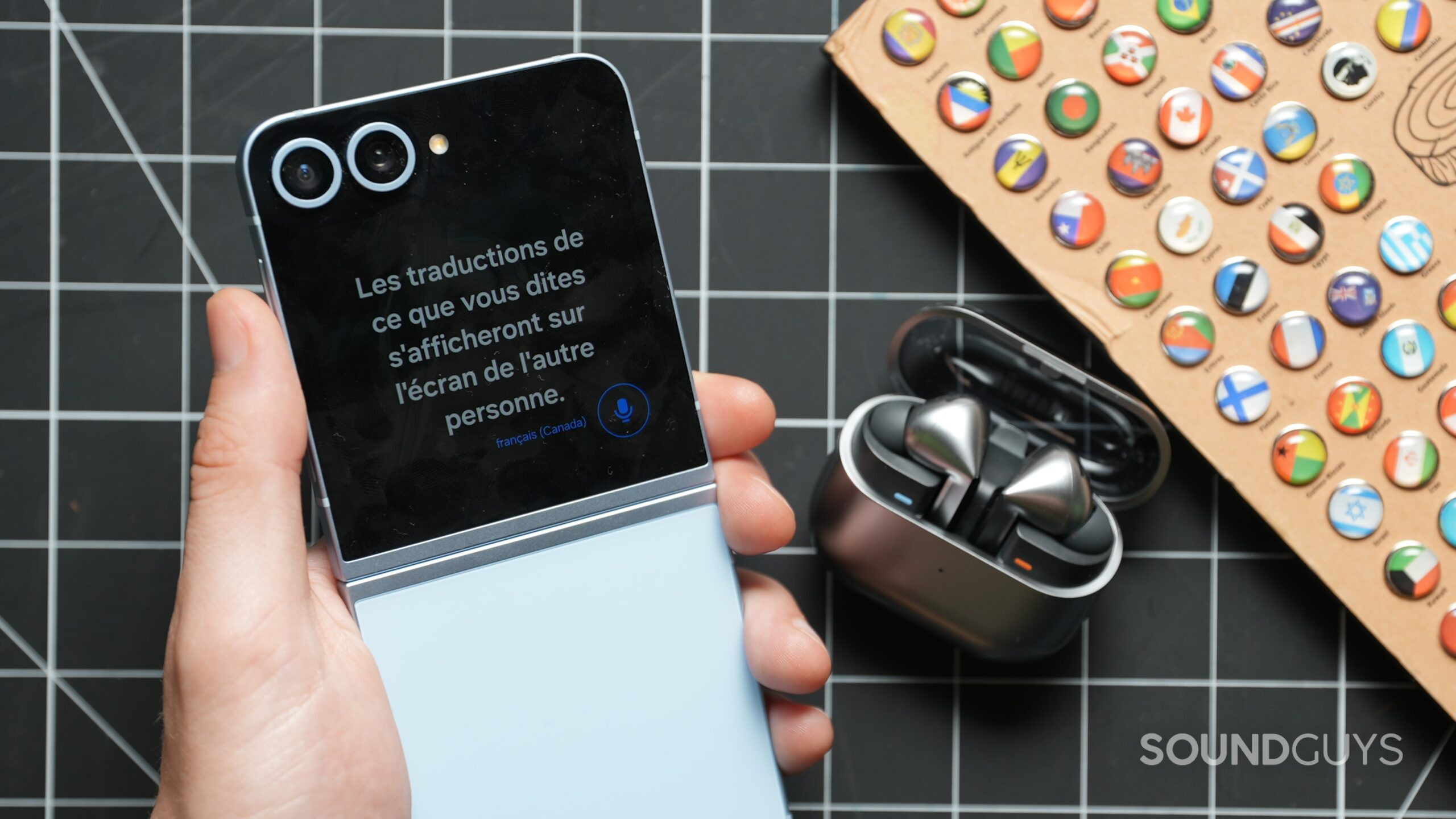 samsung galaxy flip 6 front screen translation with galaxy buds3 pro samsung galaxy flip 6 front screen translation with galaxy buds3 pro