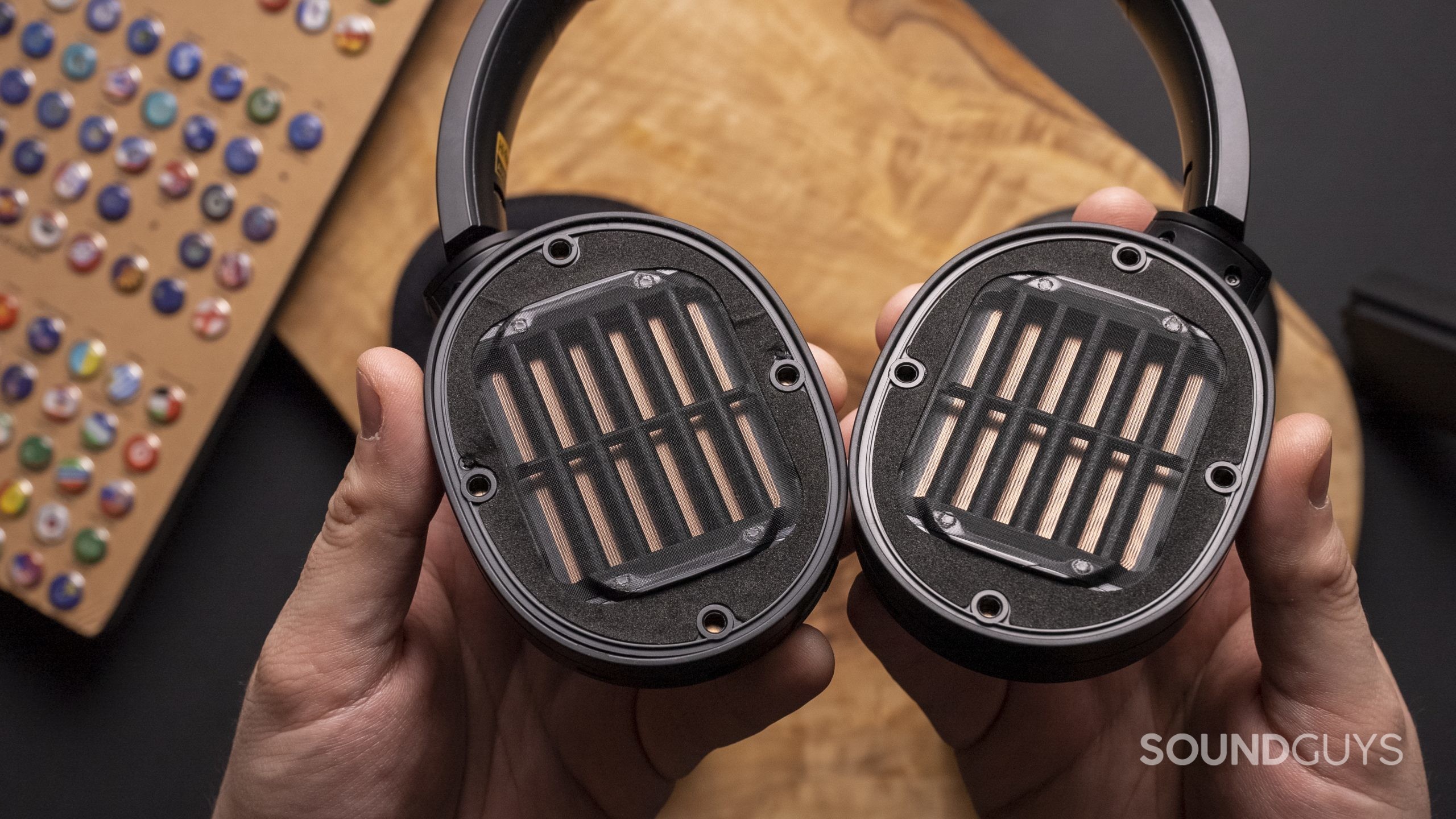 Edifier Stax Spirit S3-Drivers Spirit S3 planar driver detail.