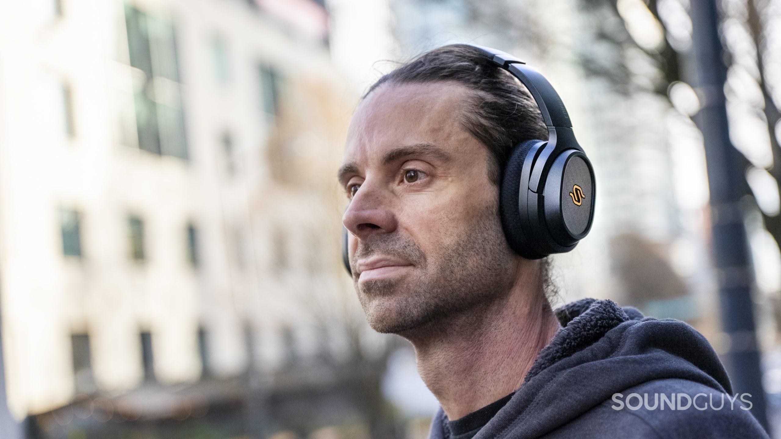 Edifier Stax Spirit S3-Lifestyle 1 Edifier Stax Spirit S3 shown being worn outside.