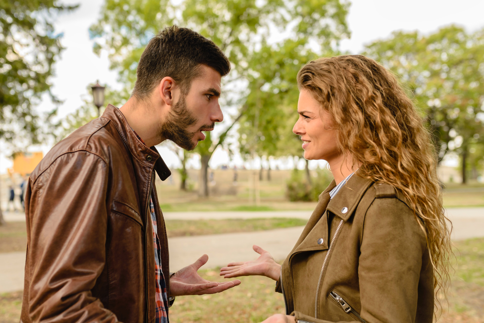 why-we-test-argument A photo of a man and a woman in an apparently heated conversation.